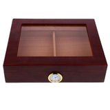 Maxbell Spanish Cedar Cigar Humidor W/ Humidifier Hygrometer Cigar Box Case Brown