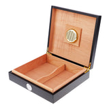 Maxbell Spanish Cedar Cigar Humidor W/ Humidifier Hygrometer Cigar Box Black