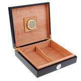 Maxbell Spanish Cedar Cigar Humidor W/ Humidifier Hygrometer Cigar Box Black