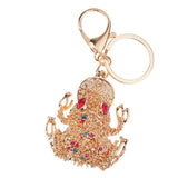 Max Riches Money Toad Coin Frog Keychain Rhinestone Keyring Creative  #1