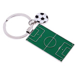 Max Simulation Mini Football Field Model Key Ring Keychain Bag Car Key Pendant