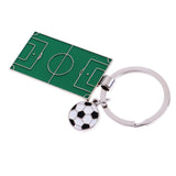 Max Simulation Mini Football Field Model Key Ring Keychain Bag Car Key Pendant