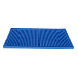 Max Rubber Bar Service Mat Water Proof PVC Mat Kitchen Coaster Blue 15x30cm