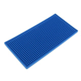 Max Rubber Bar Service Mat Water Proof PVC Mat Kitchen Coaster Blue 15x30cm
