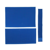Max Rubber Bar Service Mat Water Proof PVC Mat Kitchen Coaster Blue 15x30cm