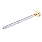 Max Rhinestone Ballpoint Pen High-end Metal Pen Ballpoint Pen  Sliver