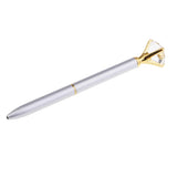 Max Rhinestone Ballpoint Pen High-end Metal Pen Ballpoint Pen  Sliver