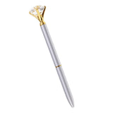 Max Rhinestone Ballpoint Pen High-end Metal Pen Ballpoint Pen  Sliver