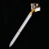 Max Rhinestone Ballpoint Pen High-end Metal Pen Ballpoint Pen  Sliver