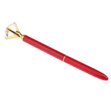 Max Rhinestone Ballpoint Pen High-end Metal Pen Ballpoint Pen  Red