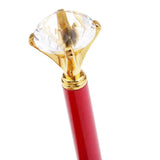 Max Rhinestone Ballpoint Pen High-end Metal Pen Ballpoint Pen  Red