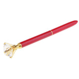 Max Rhinestone Ballpoint Pen High-end Metal Pen Ballpoint Pen  Red