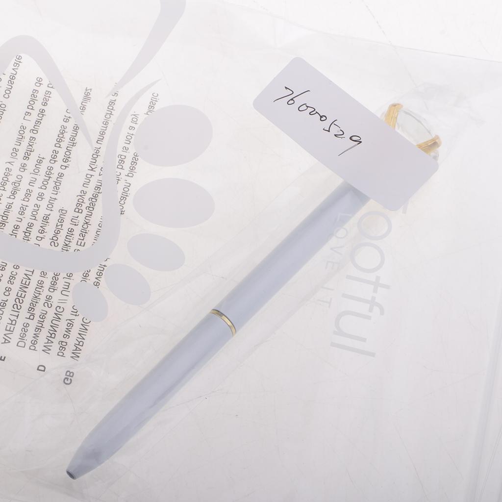 Max Rhinestone Ballpoint Pen High-end Metal Pen Ballpoint Pen  White