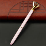 Max Rhinestone Ballpoint Pen High-end Metal Pen Ballpoint Pen  Pink