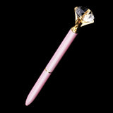 Max Rhinestone Ballpoint Pen High-end Metal Pen Ballpoint Pen  Pink