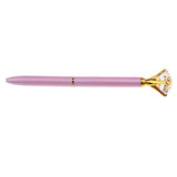 Max Rhinestone Ballpoint Pen High-end Metal Pen Ballpoint Pen  Pink