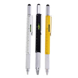 Max Business Writting Ballpoint Pen Ruler Style Metal Stylus Touch Pen black