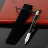 Max Business Writting Ballpoint Pen Ruler Style Metal Stylus Touch Pen black