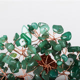 Max Mini Crystal Money Tree Bonsai Style Feng Shui Tree Home Office Decor Green
