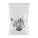 Max Mini Crystal Money Tree Bonsai Style Feng Shui Tree Home Office Decor Green