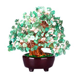 Max Mini Crystal Money Tree Bonsai Style Feng Shui Tree Home Office Decor Green