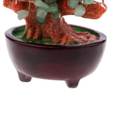 Max Mini Crystal Money Tree Bonsai Style Feng Shui Tree Home Office Decor Green