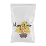 Max Mini Crystal Money Tree Bonsai Style Feng Shui Tree Home Office Decor Yellow
