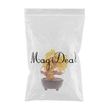 Max Mini Crystal Money Tree Bonsai Style Feng Shui Tree Home Office Decor Yellow