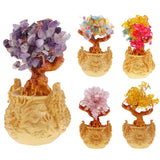 Max Crystal Money Tree Bring Wealth Luck Home Decor Birthday Gift 18cm Yellow