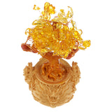 Max Crystal Money Tree Bring Wealth Luck Home Decor Birthday Gift 18cm Yellow