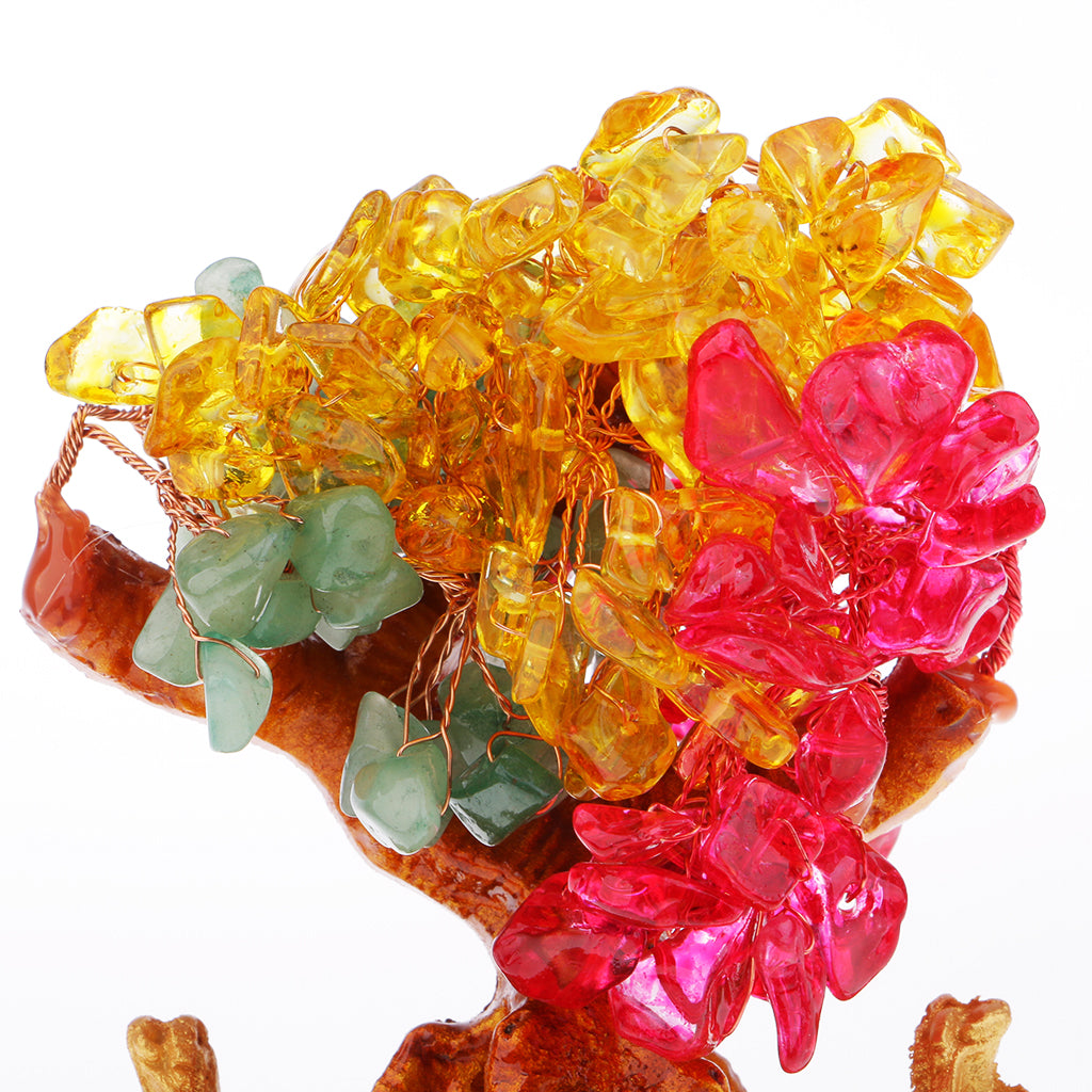 Max Crystal Money Tree Bring Wealth Luck Home Decor Birthday Gift 18cm A