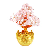 Max Crystal Money Tree Bring Wealth Luck Home Decor Birthday Gift 18cm Pink