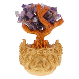Max Crystal Money Tree Bring Wealth Luck Home Decor Birthday Gift 18cm Purple
