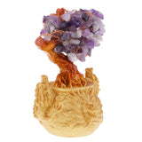Max Crystal Money Tree Bring Wealth Luck Home Decor Birthday Gift 18cm Purple