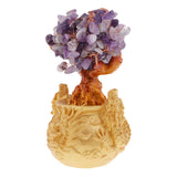 Max Crystal Money Tree Bring Wealth Luck Home Decor Birthday Gift 18cm Purple