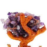 Max Crystal Money Tree Bring Wealth Luck Home Decor Birthday Gift 18cm Purple