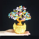 Max Crystal Money Tree Bring Wealth Luck Home Decor Birthday Gift 18cm  B