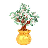 Max Mini Crystal Money Tree Bonsai Style Feng Shui Bring Wealth Luck Green