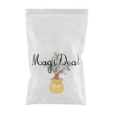 Max Mini Crystal Money Tree Bonsai Style Feng Shui Bring Wealth Luck Green