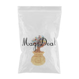 Max Mini Crystal Money Tree Bonsai Style Feng Shui Bring Wealth Luck Multi-Color