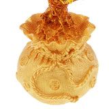 Max Mini Crystal Money Tree Bonsai Style Feng Shui Bring Wealth Luck Yellow