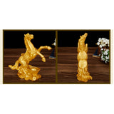 Max Resin Horse Model Home Decoration Accessories Arts and Craft  L Gold #2