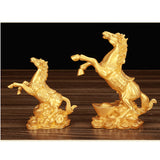 Max Resin Horse Model Home Decoration Accessories Arts and Craft  L Gold #2