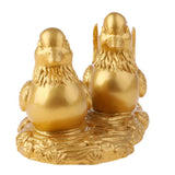 Max Feng Shui Mandarin Ducks for Love and Romance Figurine Statue Decor Gold