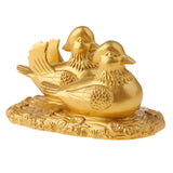 Max Feng Shui Mandarin Ducks for Love and Romance Figurine Statue Decor Gold