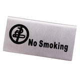Max 100x 50mm Stainless Steel "No-smoking Signs /Reserved" Table Signs #1
