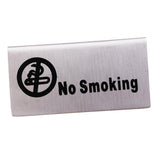 Max 100x 50mm Stainless Steel "No-smoking Signs /Reserved" Table Signs #1