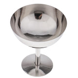 Max Stainless Steel Ice Cream Cup Dessert Sorbet Bowl for Home Bars Low Cup 11cm