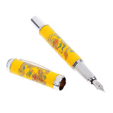 Max Chinese Metal Golden Fountain Pen With traditional elements