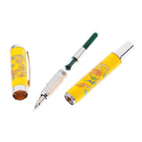 Max Chinese Metal Golden Fountain Pen With traditional elements
